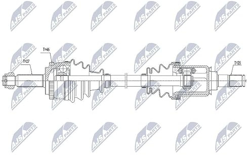 NTY Npw-KA-368 Antriebswelle vorne links | Npw-KA-368 Kompatibel mit Cee'd Schrägheck (ed),cee'd SW (ed),pro Cee'd (ed)
