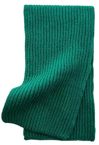 REPALY Schal Damen 1 Stück Herbst Winter Einfarbig Gestrickter Wollschal Paar Vielseitig Warmer Hals Grün