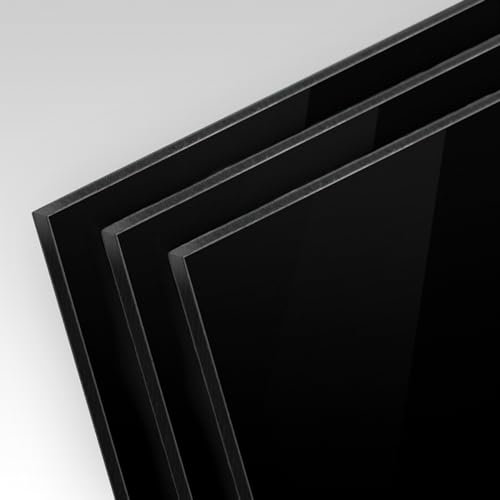 Finest Folia 3x Aluverbundplatte DIN A4 20x30 cm Zuschnitt 3mm stark für Zaun Tor Tür Pfosten Aluminium Schild Blanko Alu Platte Aluschild wetterfest unbedruckt (3, Schwarz)
