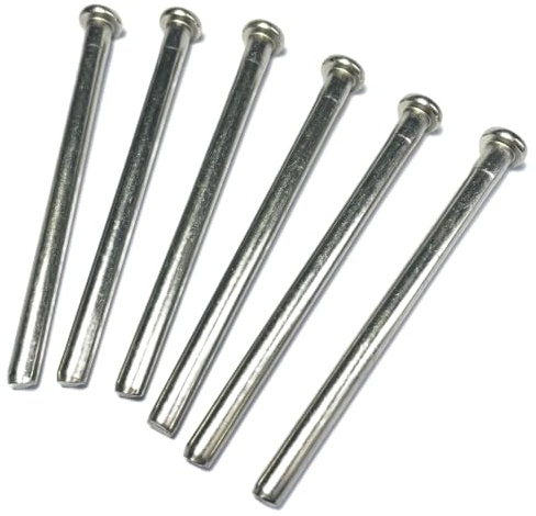 ZDingTech 6pcs 3 inch Interior Door Hinge Pins for Doors 3 Inches Oil Rubbed Bronze Pins Screws Replacement Closing, Silver