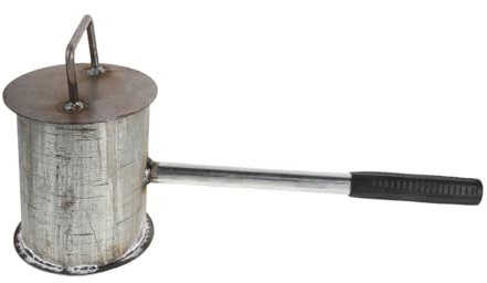 Warmhm Carbon Extinguisher Steel Fire Pot Bbq Tools Extinguishing Pot for Outdoor Camping Use Lid High Quick Fire Stopper