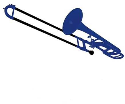 B-Tenorposaune Aus Kunststoff Blechblasinstrument Für Anfänger Abgestufte Prüfungen Und Professionelle Aufführungen Standard Posaune(Blue)