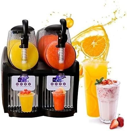 asdchZen Machine À Granité Professionnelle 5 L, Distributeur De Glaces, Jus, Thé, Café, pour Cafés, Restaurants, Snacks
