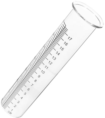 DECOMELODY Pluviomètre Extérieur Verre Borosilicate Tube de Remplacement Transparent Résistant Gel pour Jardin et Cour
