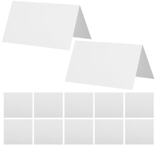 Artibetter 100piezas Tarjeta De Asiento Para Bodas Blancas Imprimibles Etiquetas Para Mesas De Boda Tarjetas De Lugar Para Eventos y Banquetes