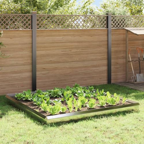 Nqyjm Snail Fences Pack of 12 Silver Stainless Steel for Garden, Patio, Outdoor