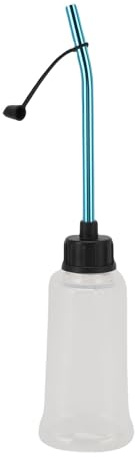 BTOSEP Botella de aceite duradera para tanque de combustible RC con línea de escala marcada para modelos de gasolina RC Truck Buggy, diseño portátil de metal plástico para sesiones de juego más largas