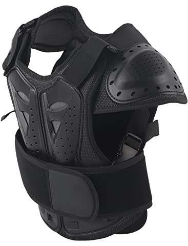 Dioche Skyddsväst Riding Armor Väst för Motorcykel och - Skyddande Bröstryggsutrustning för Barn, PE Shell & EVA-skum Slagtålighet med Reflekterande Design (S)