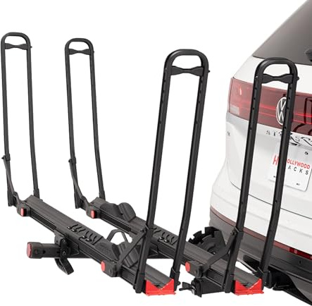 Hollywood Racks CrossTrack 2 Bike Hitch Rack for Cars, Trucks & SUVs – 2” Hitch Mount Bike Rack with Secure Frameless Design and Easy Tilt for Trunk Access – Premium Bicycle Rack and E-Bike Carrier