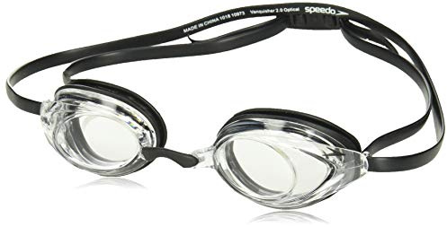 Speedo Unisex-Adult Swim Goggles Optical Vanquisher 2.0 , Clear, -5