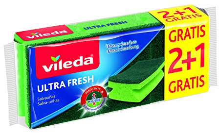 Vileda – Set de 3 salvauñas UltraFresh con Tratamiento antibacterias, 3 Unidades