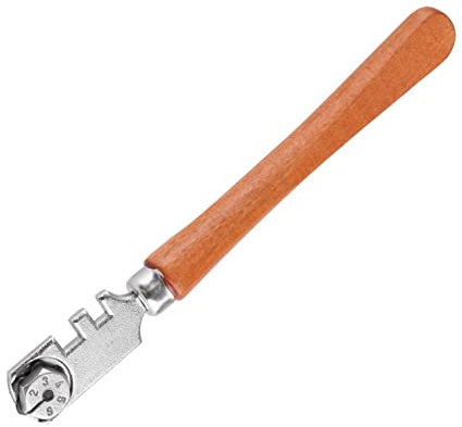 Cortador De Vidrio Profesional, Cortador De Vidrio, Cortador De Vidrio De 130 Mm 6 Ruedas Cortador De Vidrio Cortador Profesional Autoengrasante Para Mosaico/Azulejo/Espejo/Cortador