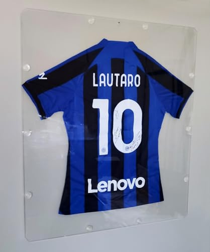 Cavinato Acrylics - Espositore, Cornice in Plexiglass Trasparente per Maglia da Calcio e Altri Sport