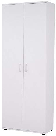 Mirjan24 Kleiderschrank Terni, 2-türig Schrank mit Einlegeplatten, Drehtürenschrank, Farbauswahl, Weiß, Sonoma (Weiß)