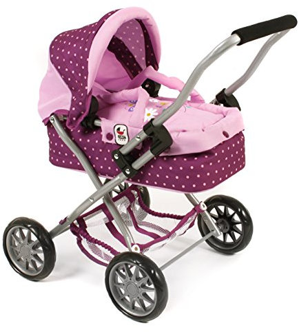 Bayer Chic 2000 555 29 - Kuschelwagen Smarty, für Kinder ab 2 Jahren, Dots Brombeere, lila/rosa