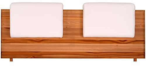 fornera f30 2er Set Steckkissen Polsterkissen für Bettkopfteil Kopfteilpolster Rücklehne Bett Kopfteilkissen Kunstleder. Universell für alle Kopfteile bis 5 cm passend (Snow)