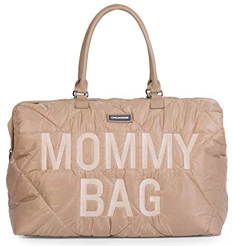 Childhome - Mommy Bag Wickeltasche - Gesteppt - Beige 55x30x40cm Jubiläumsauflage