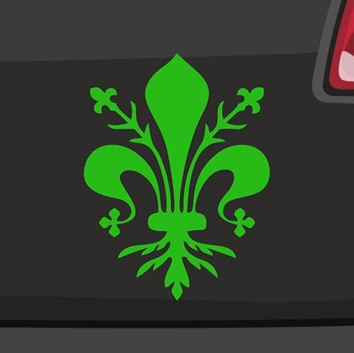 Florentiner Lilie Aufkleber -6 Größen 21 Farben- Heraldik Wappen Florenz Italien