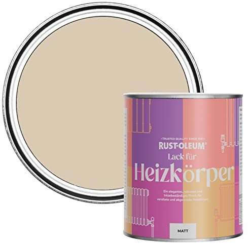 Rust-Oleum, hellbraun Heizkörperfarbe, hitzebeständig, geruchsarm in Matt Finish - Warmer Ton 750ML