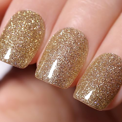 Ozzeal UV Glitzer Nagellack Glitzer Klar Gold Frühling Sommer Regenbogen Soak Off UV Led Maniküre 15ML