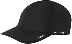 SEALSKINZ Langham | Black Colour Waterproof SPF 40 All Weather Running Cap Hat