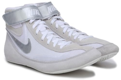 Nike SpeedSweep 7 brottningsskor för män (366683-100, vit/metallisk silver), Vit/metallisk silver/metalliskt silver, 46 EU