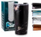 No + Plastic Waste Vaso Termico Grande 600ml- mantiene frío y calor. Taza Termica cafe para Llevar - Vaso Termico Cafe - Taza Termica acero inoxidable (Negro WAITOMO)
