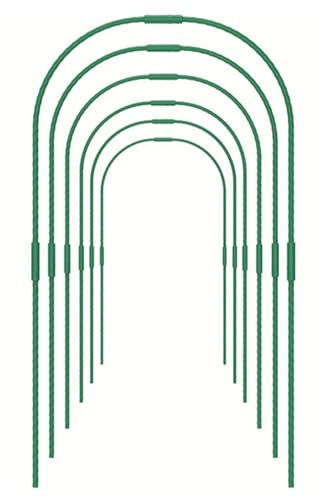 Guangcailun Aros de invernadero para bancales elevados. Estructura de acero inoxidable para plantas y semilleros. Estantes de cultivo en forma de anillo para invernadero.
