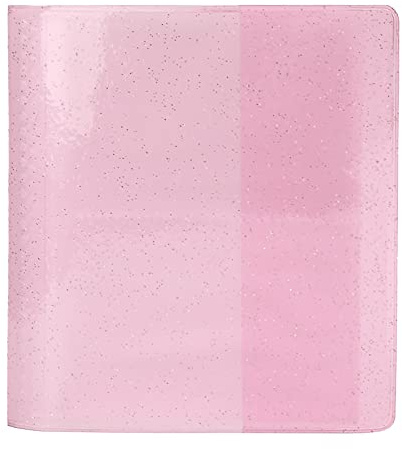 GLOGLOW 90 Rangement PVC Portable Compact avec Délicate Boucle Détient 64 3,0 Pouces de Photos Cartes de Billets Mini Style de Livre 64 Album Photo pour Mini 7s 8 9 11 25 70 Nan Nan (Pink)