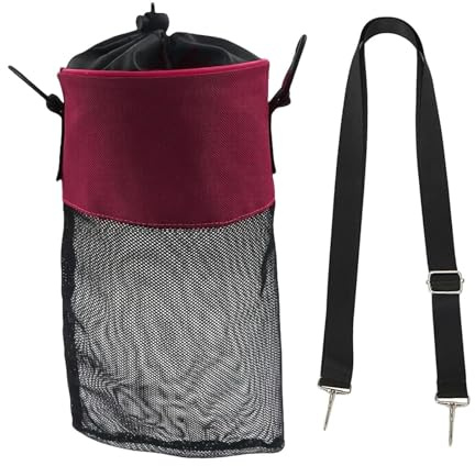 Folpus Borsa per mollette da bucato, organizer per mollette da bucato, organizer per riporre le da bucato, borsa portaoggetti per la casa, Rosa Rossa