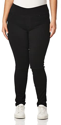 Women's Sculpting Slim Fit Skinny Leg Pull On Jean, Black, 12