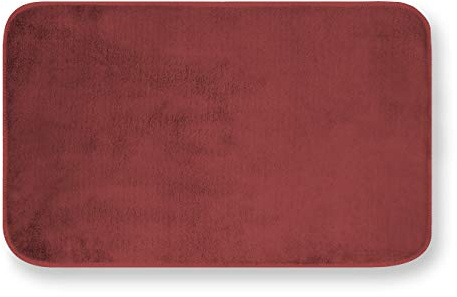 GEMITEX MERLINO 50X80 Tappeto ULTRASSORBENTE, Polyester, Bordeaux