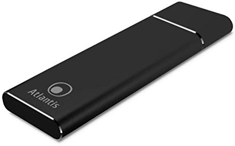 Atlantis Land BOX EST.x SSD ATLANTIS A06-M2-NVME-01 di tipo M2.NVME conn.Type-C USB3.1 - Alluminio nero