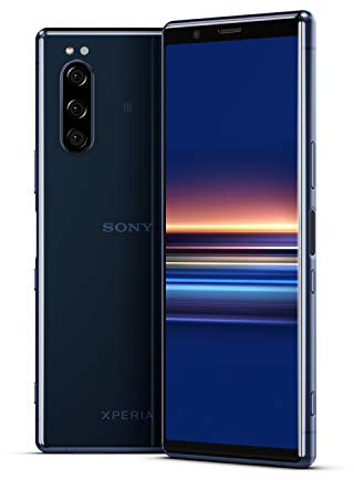 Sony Xperia 5 - Smartphone débloqué 4G (Ecran 21: 9 Cinemawide OLED de 6, 1 - 128 Go - Double SIM - Android Pie) - Bleu (Reconditionné)