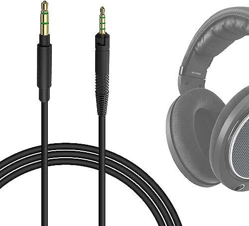 GEEKRIA Cavo audio compatibile con cuffie Sennheiser HD620S, HD599SE, HD599, HD598, HD598SE, HD560S, HD598SR, HD400PRO, HD579, HD569, cavo stereo sostitutivo da 2,5 mm a 3,5 mm (4 piedi/1,2 m)