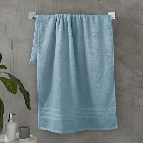 Catherine Lansfield Zero Twist Cotton 70x120cm Bath Towel Blue