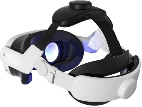ZYBER Verstellbarer druckfreier Kopfgurt für Meta Quest 3S/3 VR Kopfgurt Ersatz für Quest 3/3S Zubehör für mehr Komfort und Stabilität, Universal Fit für alle Kopfgrößen