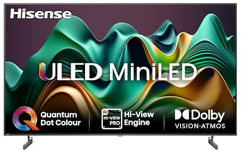 Hisense TV 55 Mini-LED 4K 55U62NQ, Smart TV VIDAA U7, Dolby Vision IQ, HDR 10+ Adaptive, Game Mode Plus, Alexa Built-in, VIDAA Voice, Tuner DVB-T2/S2 HEVC 10, lativù 4K