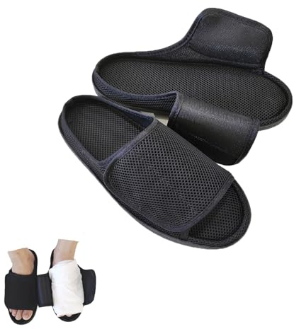 Yodilala Zapatos unisex para diabéticos de punta abierta, zapatos extra anchos para artritis, edema, zapatos médicos de punta abierta para pies hinchados, zapatos de edema para interiores y