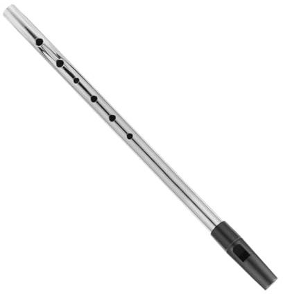 Sopranblockflöte aus Kupfer, Silber, Tragbares Musikinstrument | D Gestimmt, Sanfter Klang, für Anfänger und Erwachsene, Handliches Format