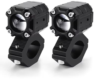 Faro Moto Proiettore Per Faretti A LED Per Motociclette Lenti Bianche E Gialle Fari Anabbaglianti/abbaglianti Fari Fendinebbia Ausiliari A LED Per Motociclette Fari per Moto
