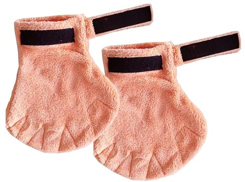 Generisch Guantes para el Cuidado del Pelaje, 2 Guantes de Entrenamiento para Animales, antiarañazos, para erizos, hámsteres, Ardillas, Cachorros, pájaros, Pollitos, Aseo y Dormir