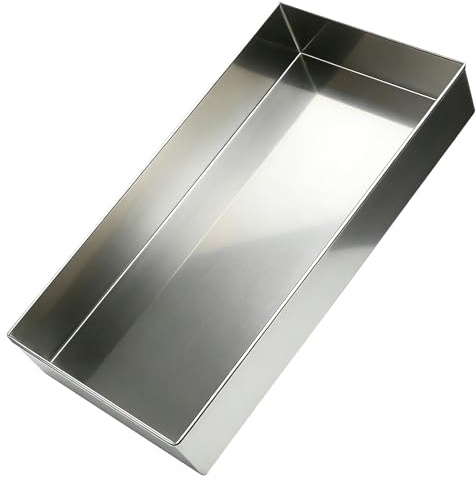 Bandeja de Condensados Aire Acondicionado Acero Inoxidable 304 Bandeja de Goteo sin Agujero Altura 8cm para Unidades Exteriores con Fugas Protección Del Suelo(130x30cm(51x12in))