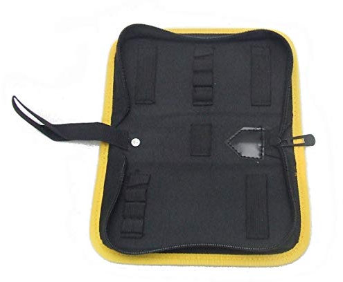 BAG01S Estuche para Herramientas, Funda para Herramientas con Cremallera, Hecho de Nylon, para Destornilladores, Alicates, Llave inglesa, etc, (21 x 10,5 x 6 cm) [No Incluye herramientas]