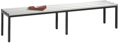 C + P Möbelsysteme | Umkleidebank | Kunststoff | höhenverstellbar | 1960 mm