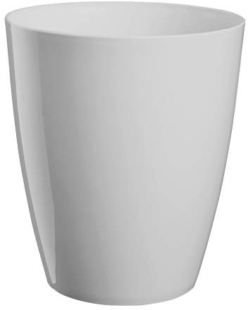 Erhard-Trading Orchideentopf Ornella Blumentopf Pflanztopf Topf Übertopf 11cm Weiß Off-White Kunststoff