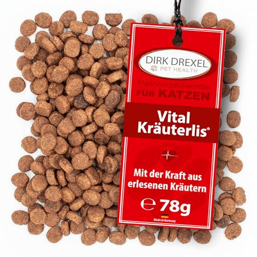 Dirk Drexel Herz Vital Kräuterlis für Katzen zur ernährungsbedingten Unterstützung des Herz- und Kreislaufsystems. Natürliche Zutaten für die Herzfunktion 3 Monatskur
