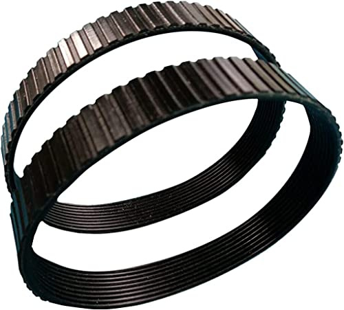 2 pcs Drive Belts for - Bauer 1816E-B 4 x 24 Variable Speed Belt Sander - High Strength Rubber Belt - Replacement Drive Belt - Made In The Usa - Toothed Drive Belt