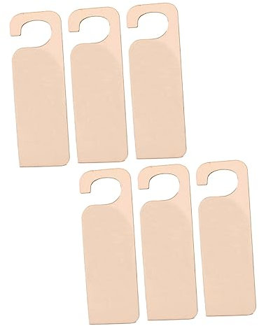 Toyvian 6stücke Türbehang Aus Holz Blanko-türanhänger Wohndekoration Partyzubehör Für Hotel Einkaufszentrum Büro Khaki