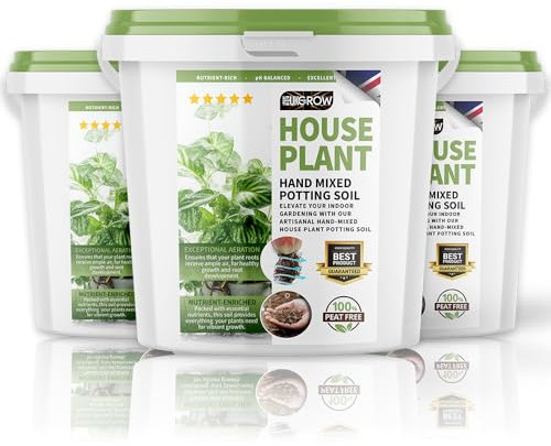 UKGROW Houseplant Soil Supreme - 20L Tub for Optimal Plant Health and Growth